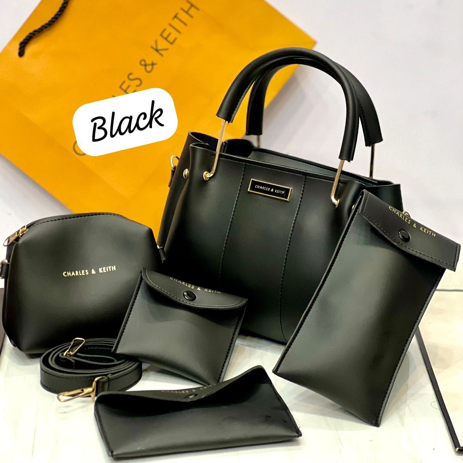 Premium 5-Piece Handbag Set