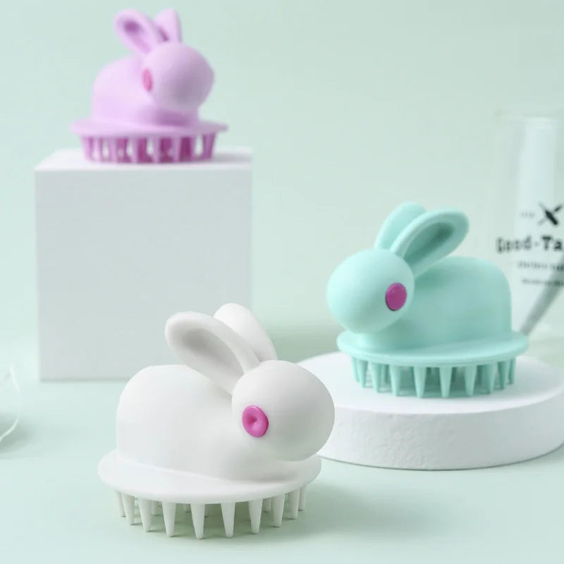 Hair Shampoo Brush Rabbit Style Silicon