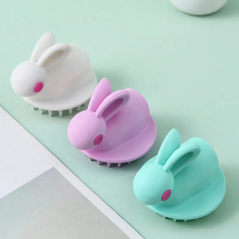 Hair Shampoo Brush Rabbit Style Silicon