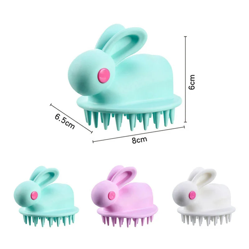 Hair Shampoo Brush Rabbit Style Silicon