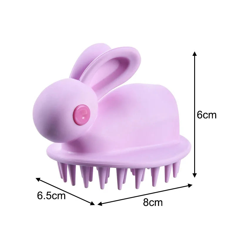 Hair Shampoo Brush Rabbit Style Silicon