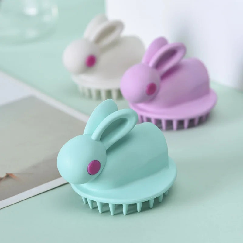 Hair Shampoo Brush Rabbit Style Silicon