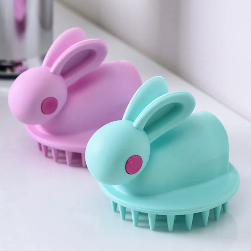 Hair Shampoo Brush Rabbit Style Silicon