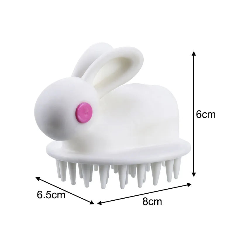 Hair Shampoo Brush Rabbit Style Silicon