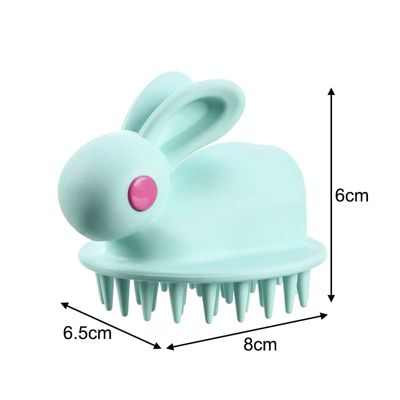 Hair Shampoo Brush Rabbit Style Silicon