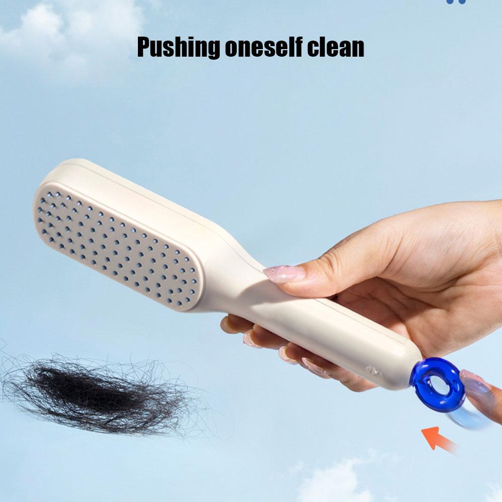 Retractable Self Cleaning Hair Brush